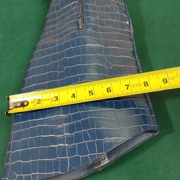 SHOE DAZZLE NIGHT IS YOUNG WIDE CALF HEELED BOOT SZ 12 - Picture 10 of 14